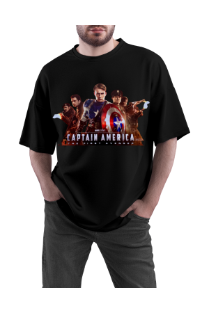 MENS CAPTAIN AMERICA COLLECTION(BLACK)S,M,L,XL,XXL