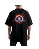 MENS CAPTAIN AMERICA COLLECTION(BLACK)S,M,L,XL,XXL