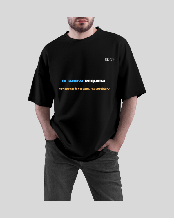 Anime oversized t shirt (black) - Image 2