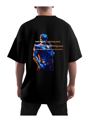 MENS BLACK OVERSIZED TSHIRT