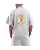 MENS  WHITE OVERSIZED T SHIRT