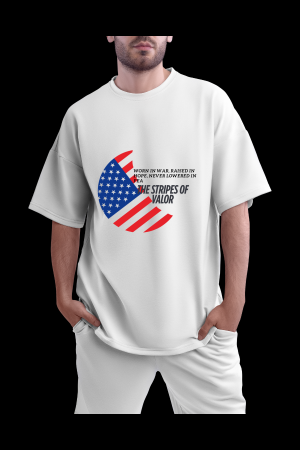 MENS WHITE OVERSIZED TSHIRT