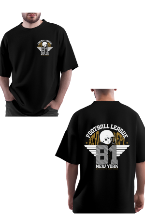 MENS BLACK OVERSIZED TSHIRT