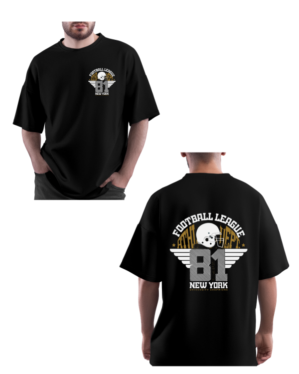 MENS BLACK OVERSIZED TSHIRT