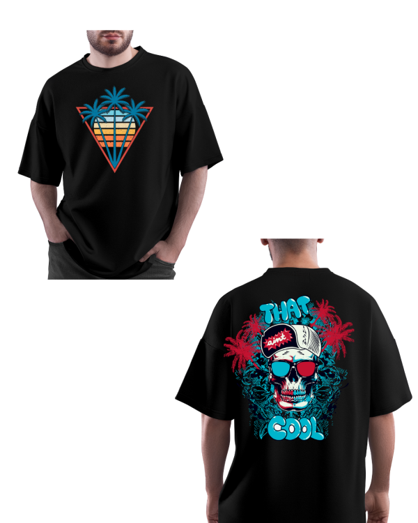 MENS BLACK OVERSIZED TSHIRT