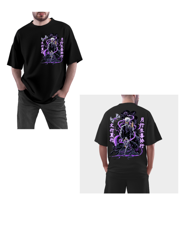 MENS BLACK OVERSIZED TSHIRT