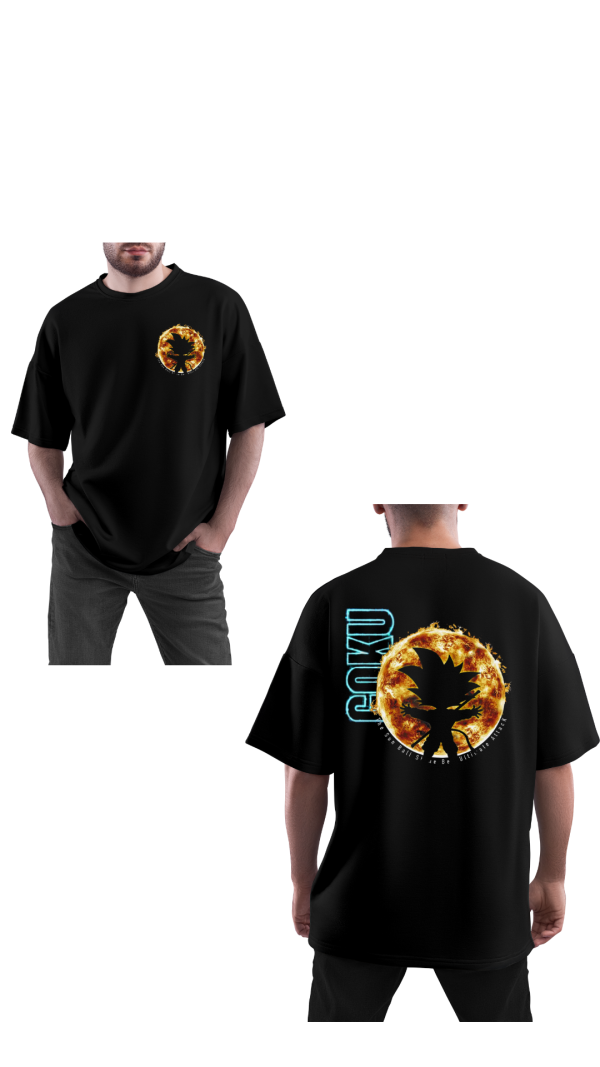 MENS BLACK OVERSIZED TSHIRT