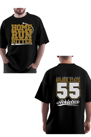 MENS BLACK OVERSIZED TSHIRT
