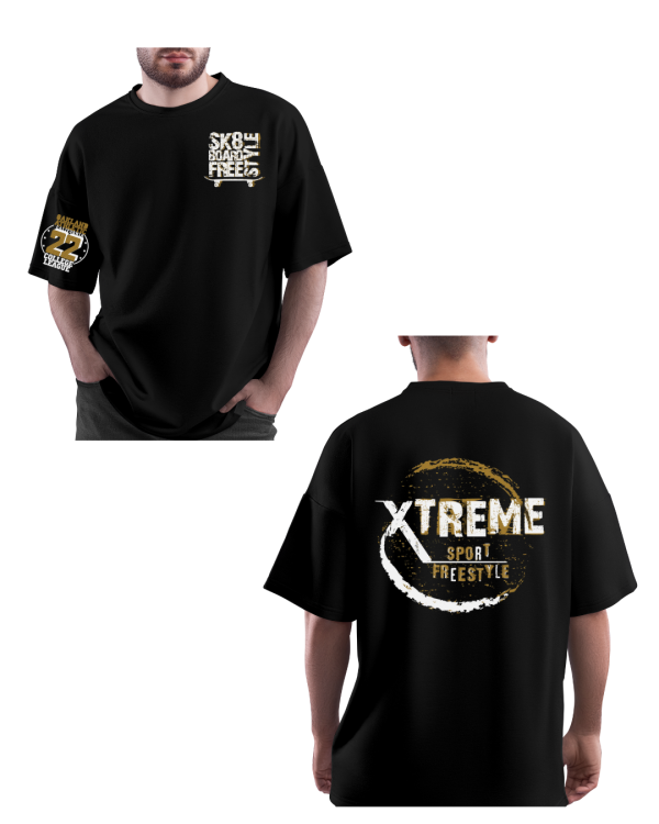 MENS BLACK OVERSIZED TSHIRT