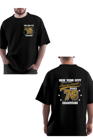 MENS BLACK OVERSIZED TSHIRT