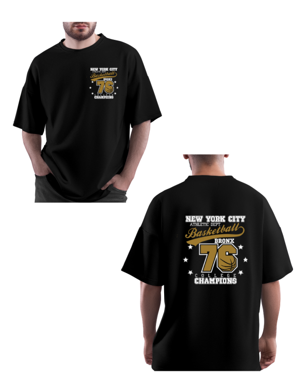 MENS BLACK OVERSIZED TSHIRT