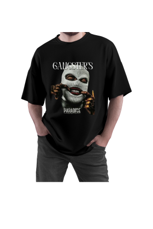 MENS BLACK OVERSIZED TSHIRT