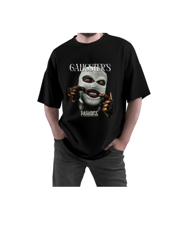 MENS BLACK OVERSIZED TSHIRT