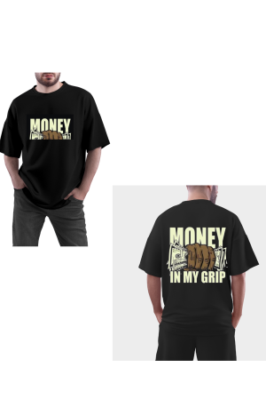 MENS BLACK OVERSIZED TSHIRT