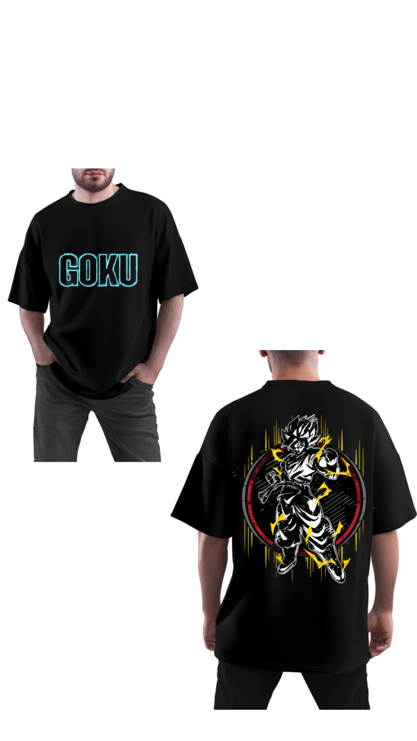 MENS BLACK OVERSIZED TSHIRT
