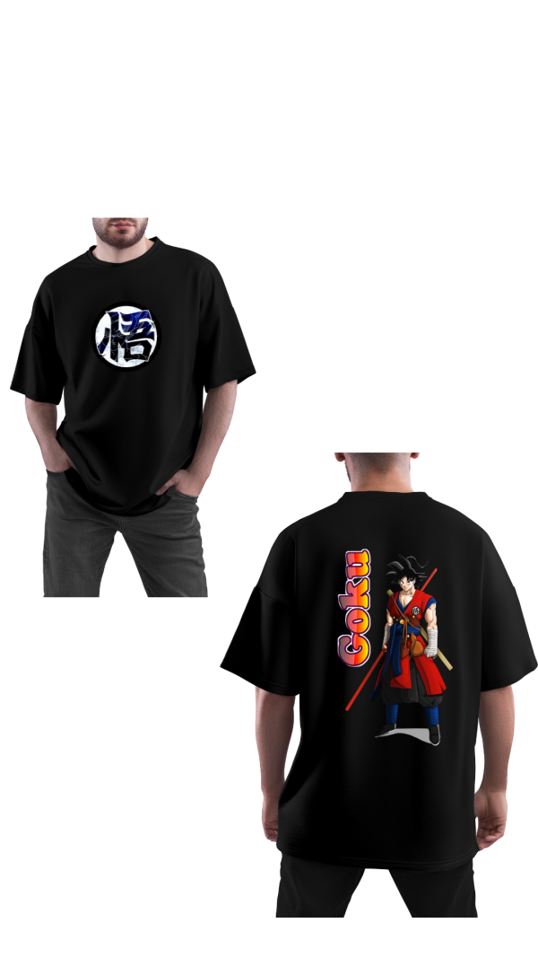 MENS BLACK OVERSIZED TSHIRT