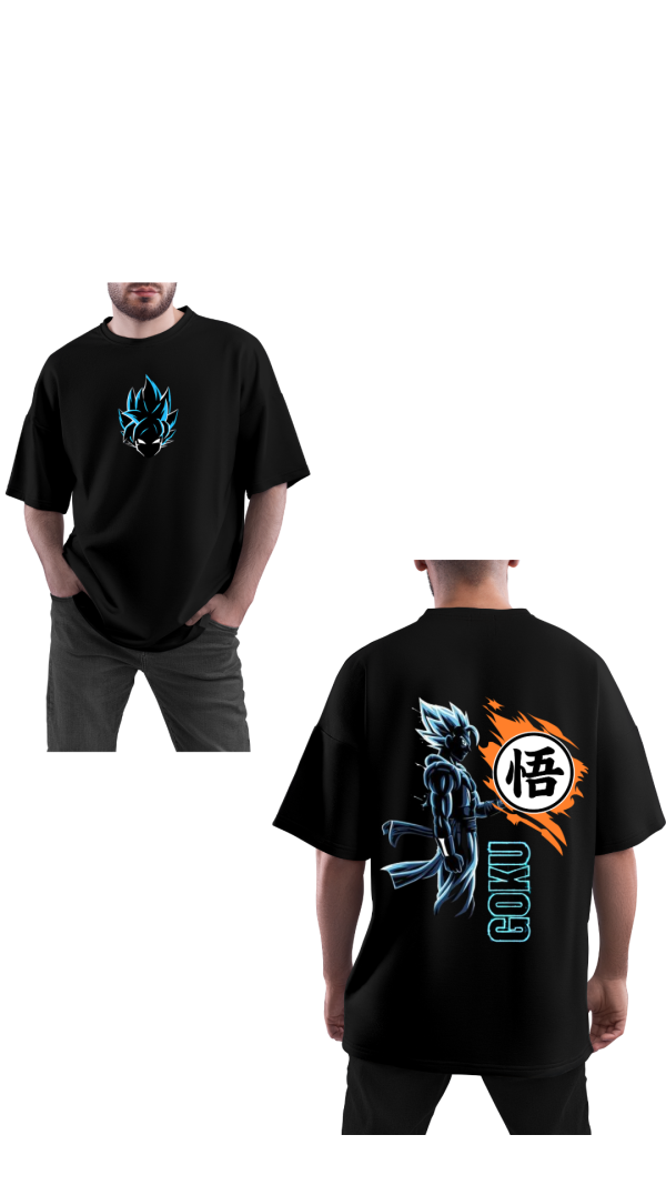 MENS BLACK OVERSIZED TSHIRT