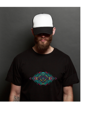 MENS BLACK CASUAL TSHIRT