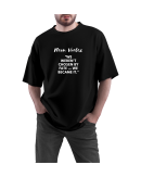 mens oversized t-shirt (black)